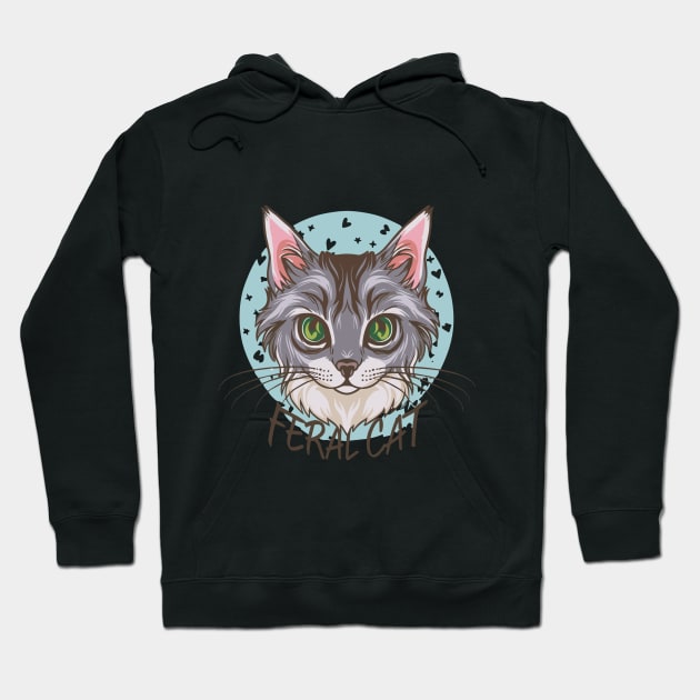 feral cats Hoodie by BOLTMIDO 